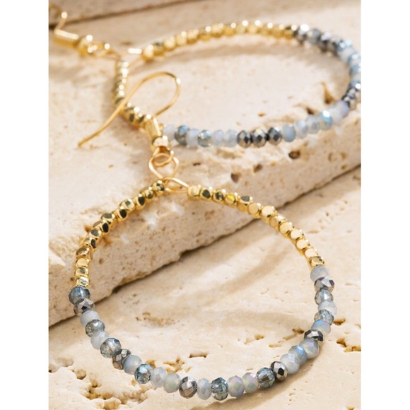 Tear Drop Bead Earrings - Picture 3 of 3